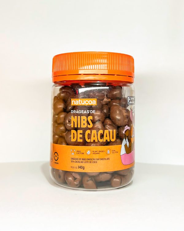 Drágeas de Nibs com Chocolate - 140g